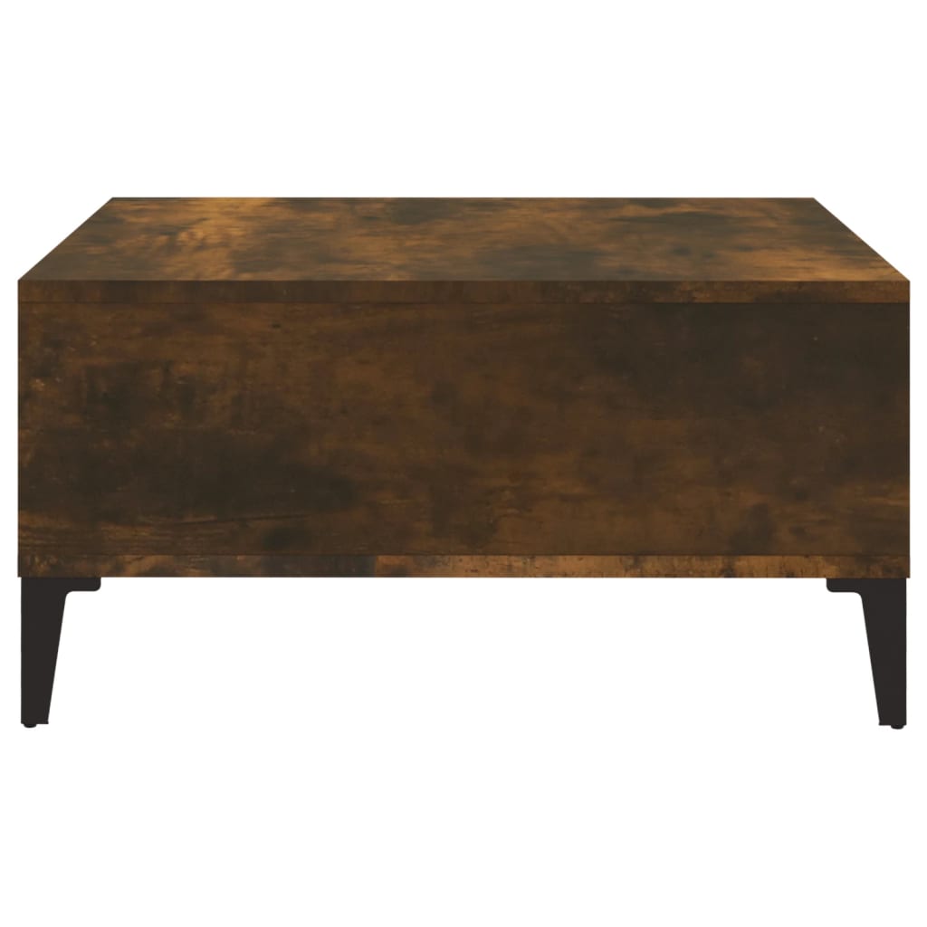Salongbord Røkt Eik 60X60X30 Cm Konstruert Tre