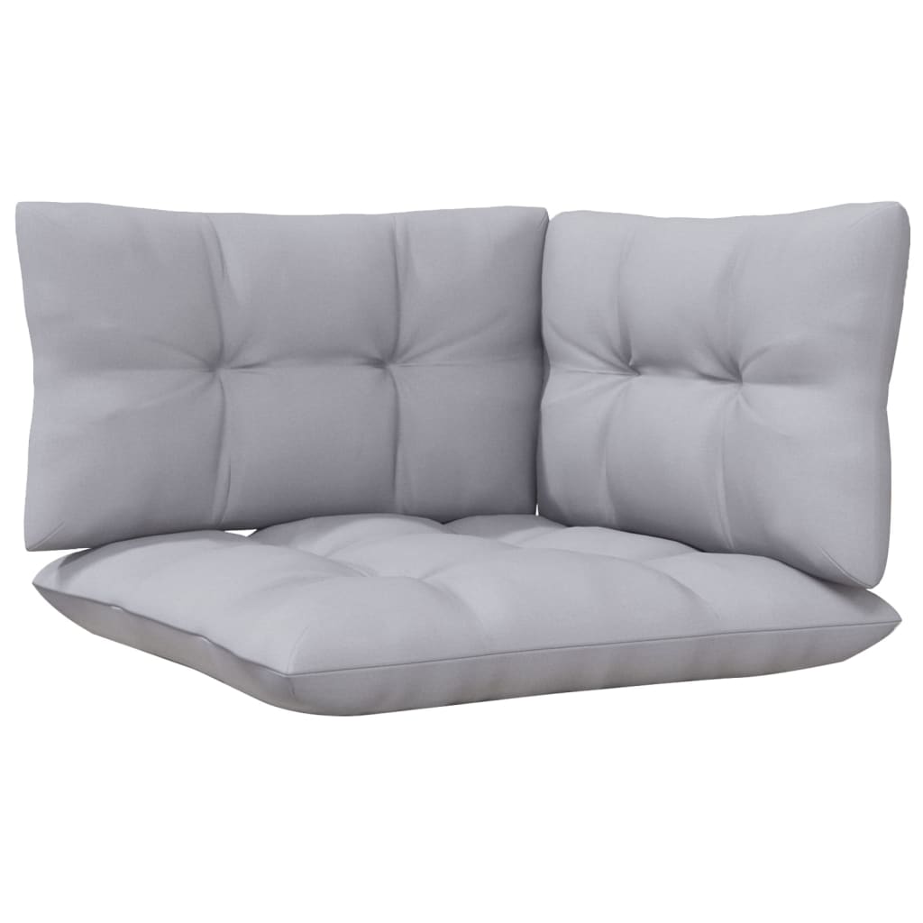 Hagesofagruppe Med Grå Puter 6 Deler Heltre Furu