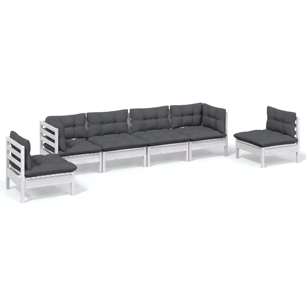 Hagesofagruppe Med Puter 6 Deler Heltre Furu