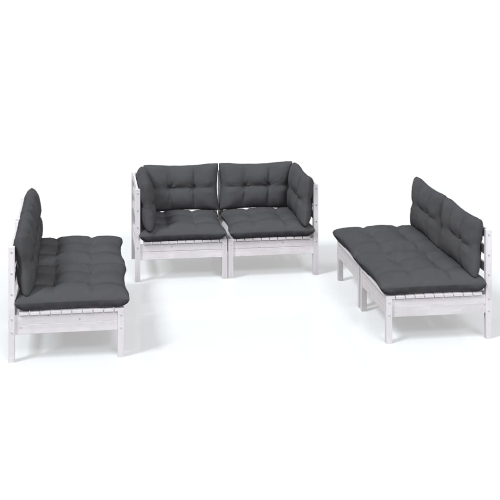 Hagesofagruppe Med Puter 6 Deler Heltre Furu