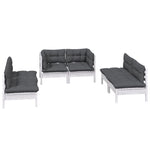 Hagesofagruppe Med Puter 6 Deler Heltre Furu