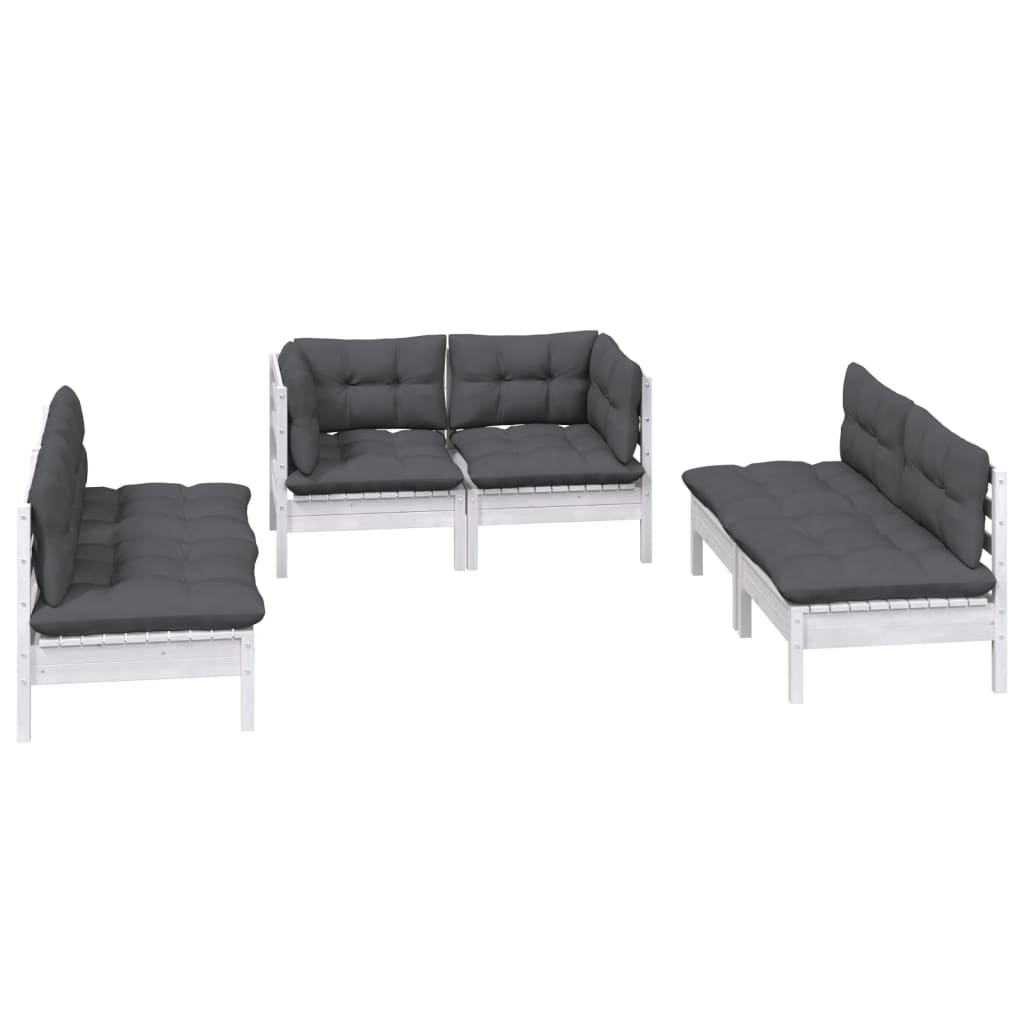 Hagesofagruppe Med Puter 6 Deler Heltre Furu