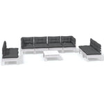 Hagesofagruppe Med Puter 9 Deler Heltre Furu
