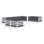 Hagesofagruppe Med Puter 9 Deler Heltre Furu
