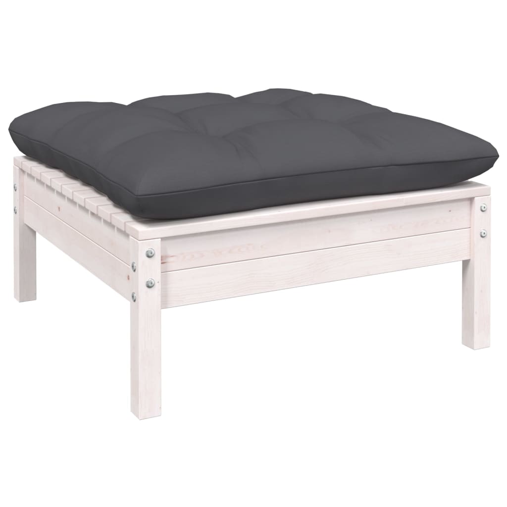 Hagesofagruppe Med Puter 11 Deler Hvit Heltre Furu