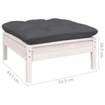 Hagesofagruppe Med Puter 11 Deler Hvit Heltre Furu