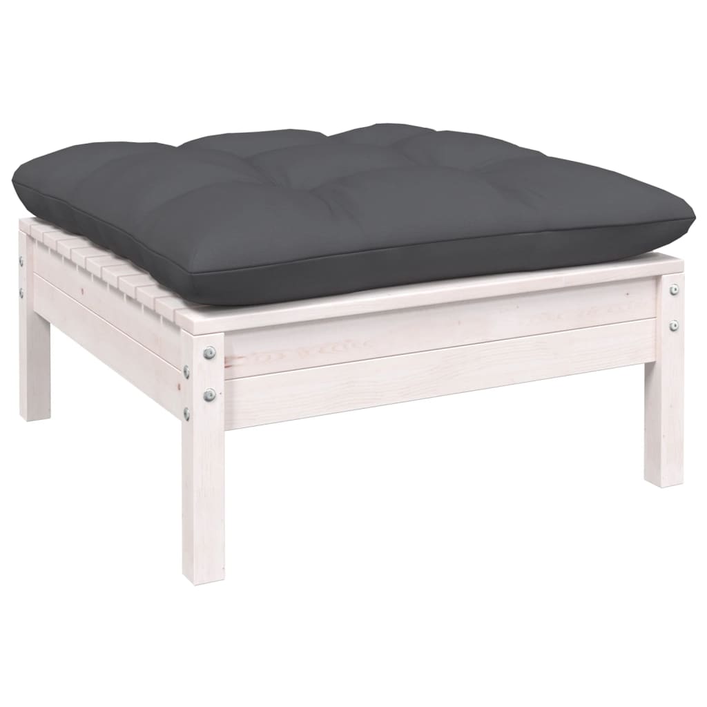 Hagesofagruppe Med Puter 11 Deler Hvit Heltre Furu