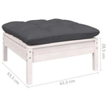 Hagesofagruppe Med Puter 11 Deler Hvit Heltre Furu