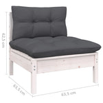 Hagesofagruppe Med Puter 11 Deler Hvit Heltre Furu