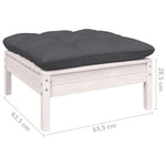 Hagesofagruppe Med Puter 10 Deler Hvit Heltre Furu