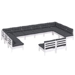 Hagesofagruppe Med Puter 12 Deler Heltre Furu