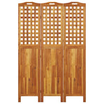 Romdeler 3 Paneler 121,5X2X180 Cm Heltre Akasie