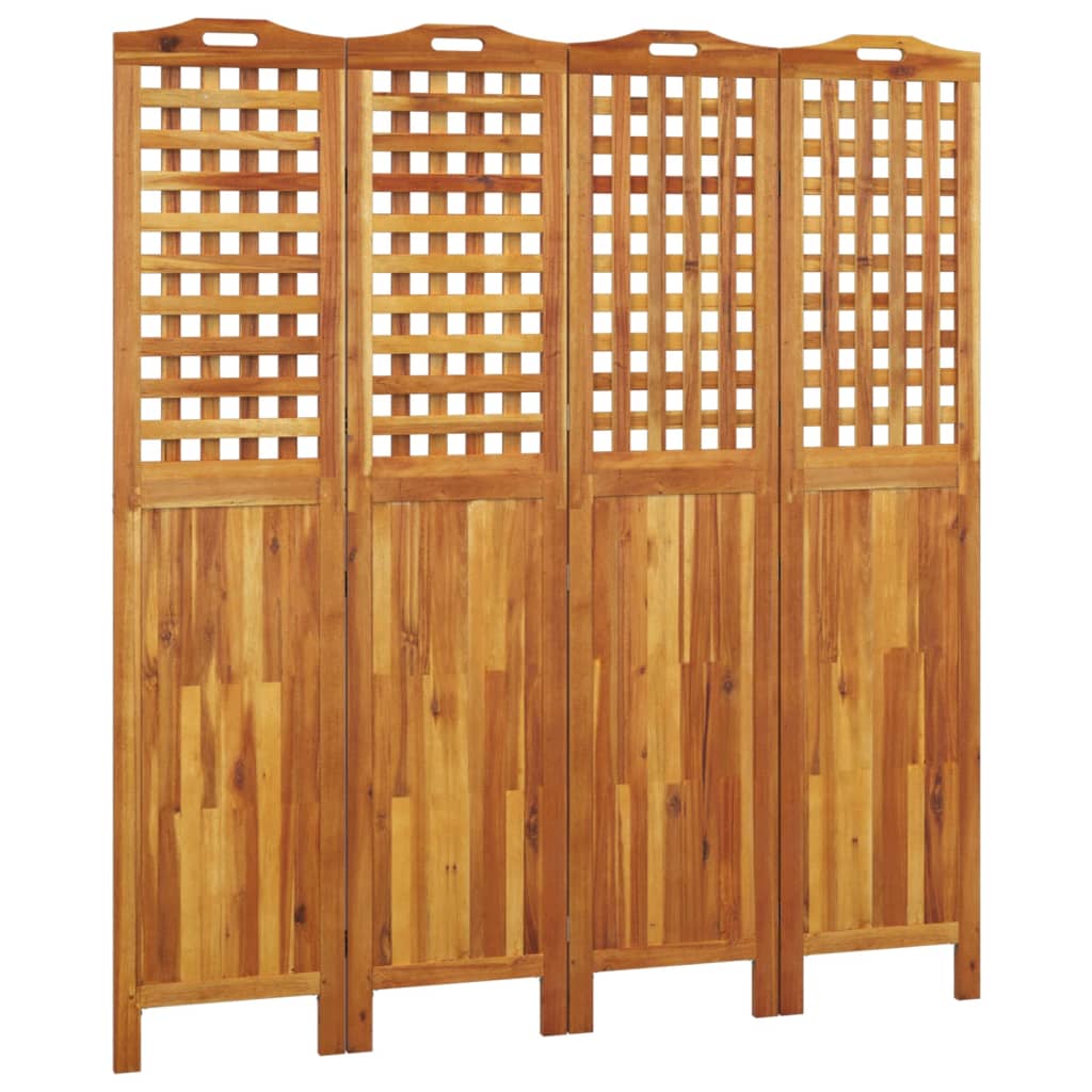 Romdeler 4 Paneler 162X2X180 Cm Heltre Akasie