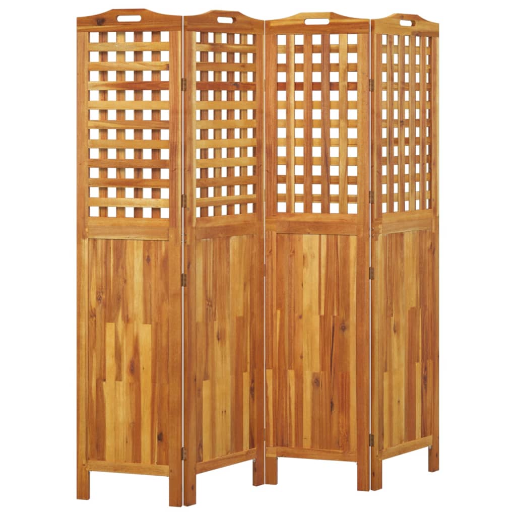 Romdeler 4 Paneler 162X2X180 Cm Heltre Akasie
