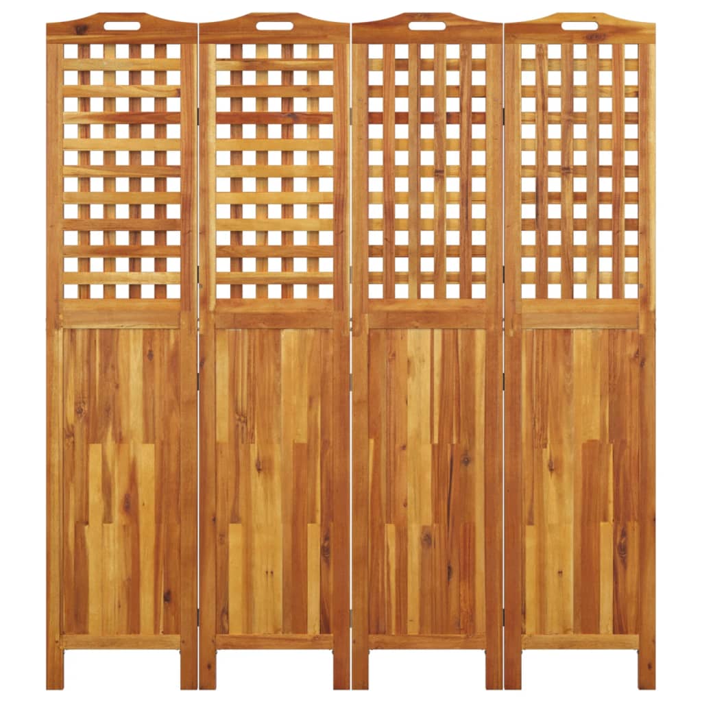 Romdeler 4 Paneler 162X2X180 Cm Heltre Akasie