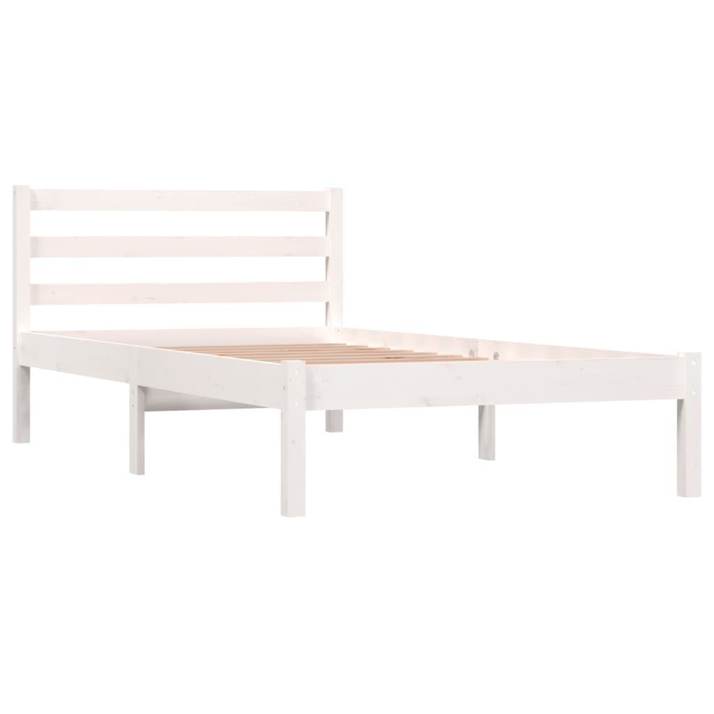 Sengeramme Heltre Furu 90X190 Cm Hvit Single