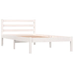 Sengeramme Heltre Furu 90X190 Cm Hvit Single