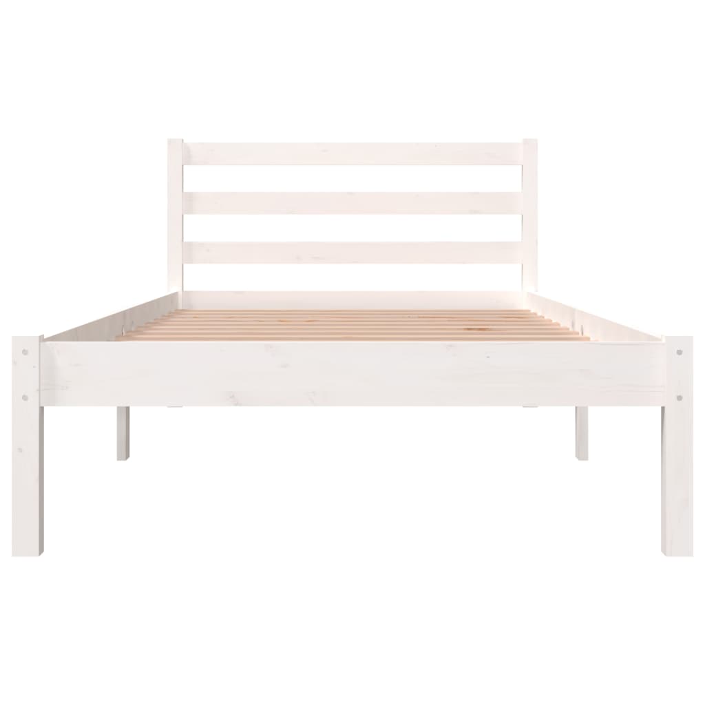 Sengeramme Heltre Furu 90X190 Cm Hvit Single