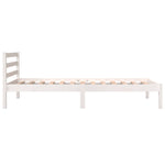 Sengeramme Heltre Furu 90X190 Cm Hvit Single