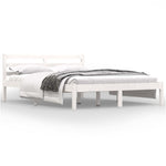 Sengeramme Heltre Furu 120X190 Cm Hvit Small Double