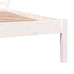 Sengeramme Heltre Furu 120X190 Cm Hvit Small Double