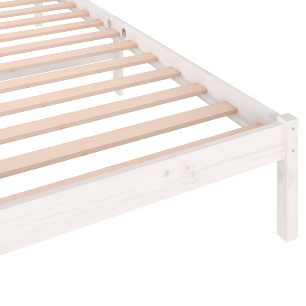 Sengeramme Heltre Furu 90X200 Cm Hvit