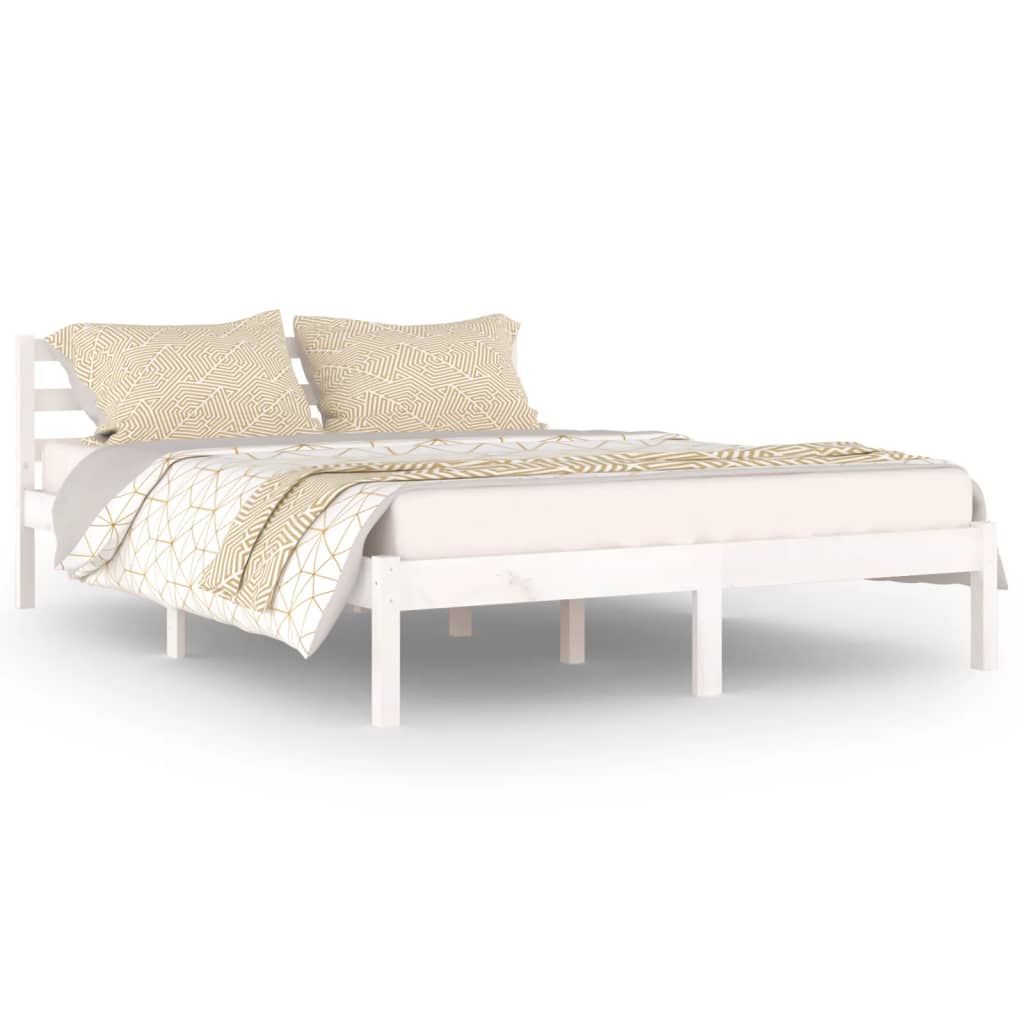 Sengeramme Heltre Furu 140X200 Cm Hvit