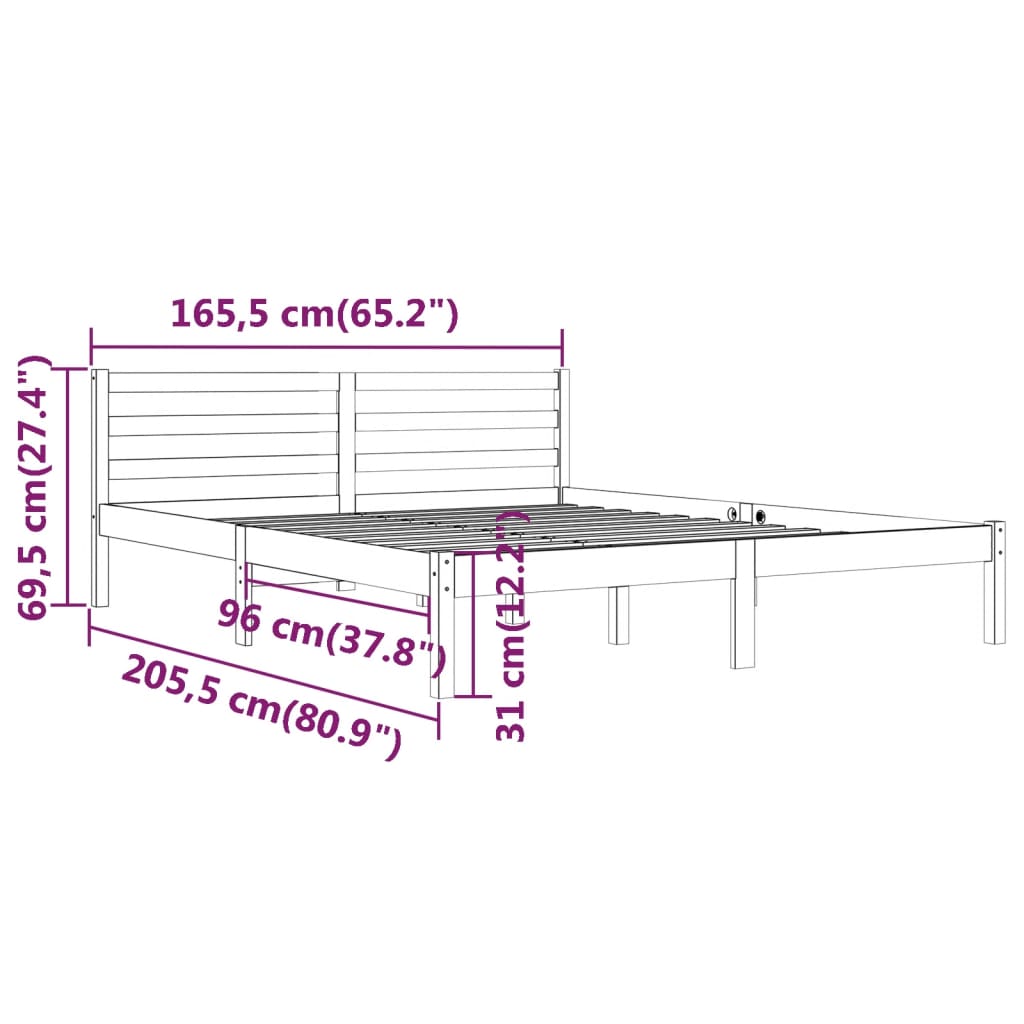 Sengeramme Heltre Furu 160X200 Cm
