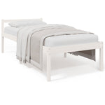 Seniorseng Hvit 75X190 Cm Heltre Furu