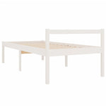 Seniorseng Hvit 75X190 Cm Heltre Furu