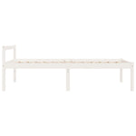 Seniorseng Hvit 75X190 Cm Heltre Furu