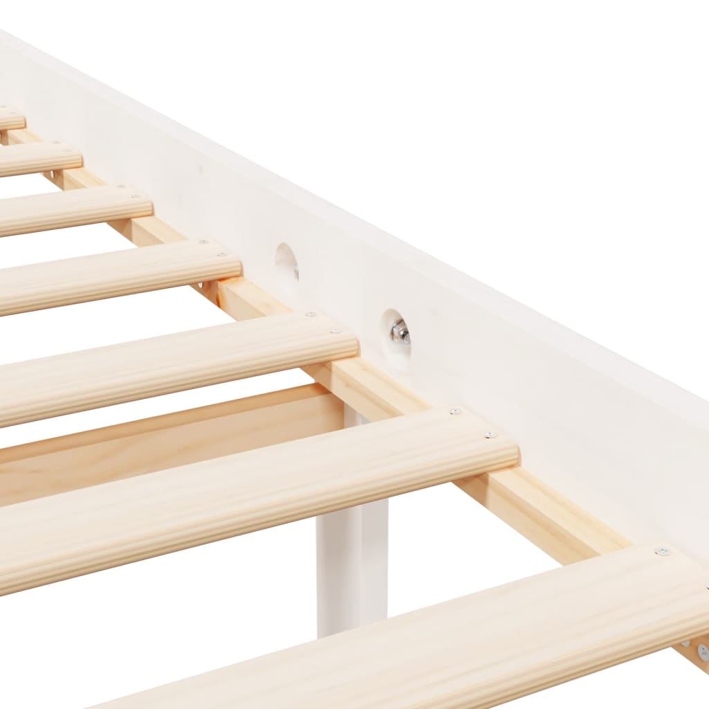 Seniorseng Hvit 75X190 Cm Heltre Furu