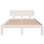 Sengeramme Hvit Heltre Furu 120X200 Cm
