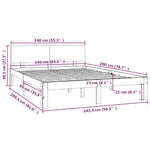 Sengeramme Heltre Furu 140X200 Cm