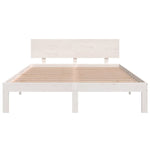 Sengeramme Hvit Heltre Furu 140X200 Cm