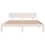 Sengeramme Hvit Heltre Furu 160X200 Cm