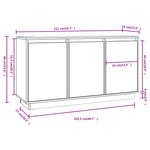 Skjenk 111X34X60 Cm Heltre Furu