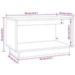 Tv-Benk 60X35X35 Cm Heltre Furu