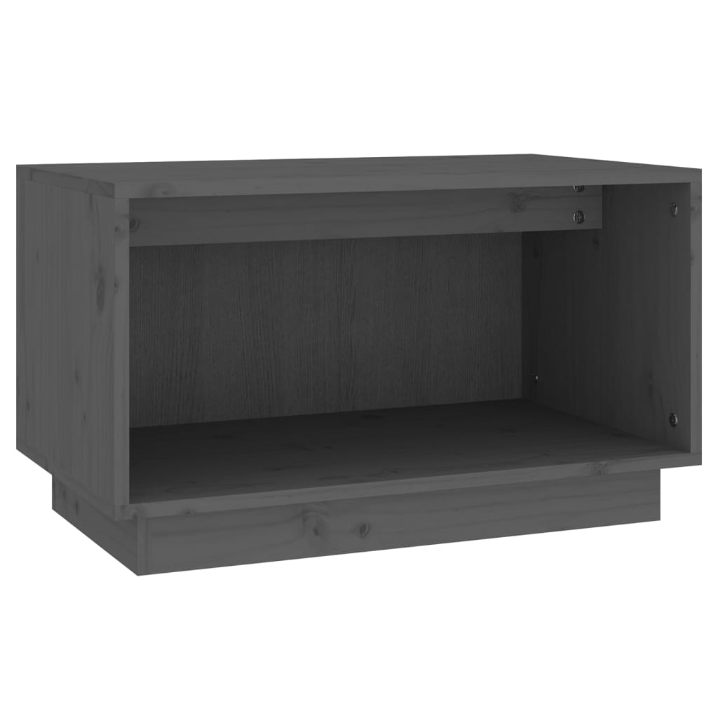 Tv-Benk Grå 60X35X35 Cm Heltre Furu