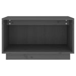 Tv-Benk Grå 60X35X35 Cm Heltre Furu