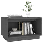 Tv-Benk Grå 60X35X35 Cm Heltre Furu