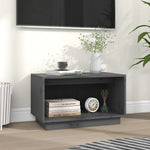 Tv-Benk Grå 60X35X35 Cm Heltre Furu