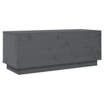 Tv-Benk Grå 90X35X35 Cm Heltre Furu
