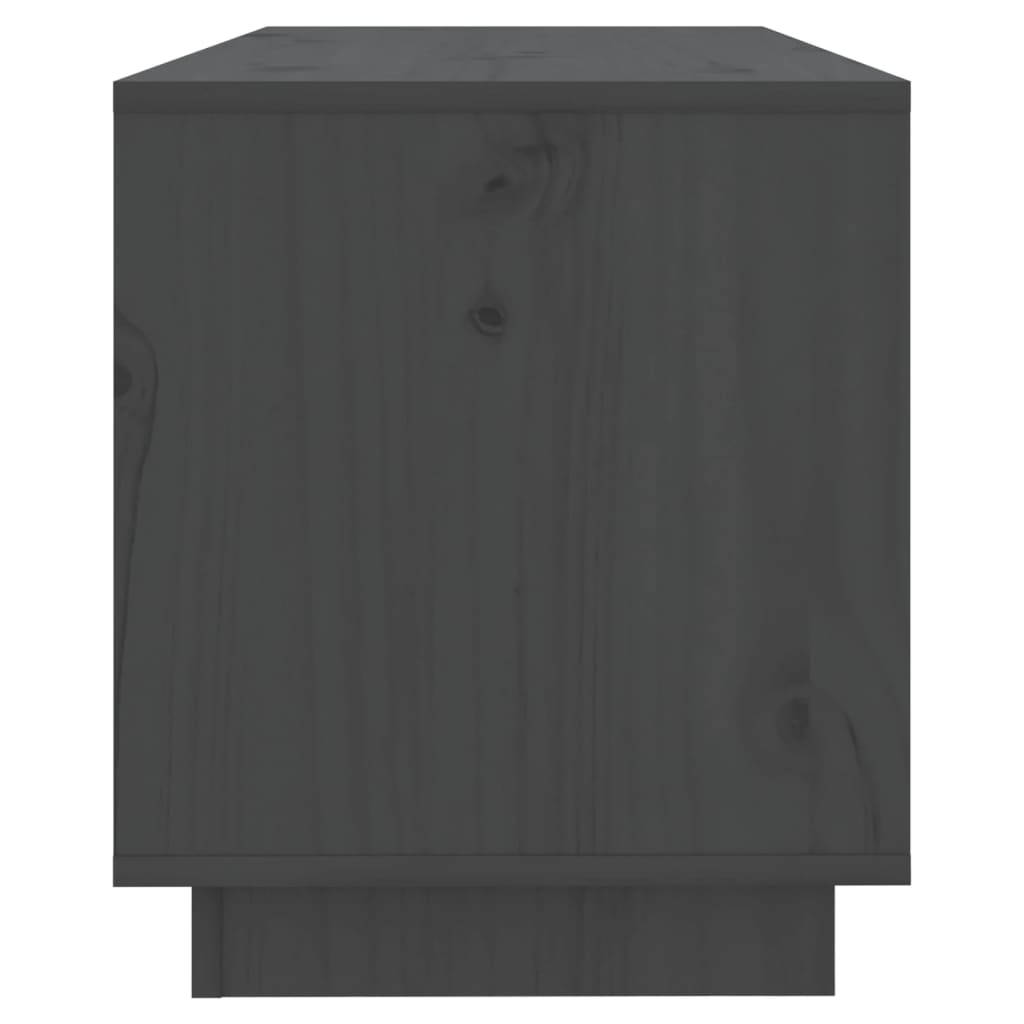 Tv-Benk Grå 74X34X40 Cm Heltre Furu