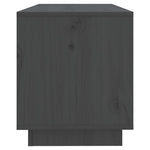 Tv-Benk Grå 74X34X40 Cm Heltre Furu
