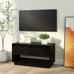 Tv-Benk Svart 74X34X40 Cm Heltre Furu