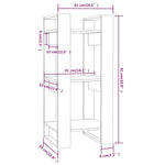 Bokhylle/Romdeler 41X35X91 Cm Heltre Furu