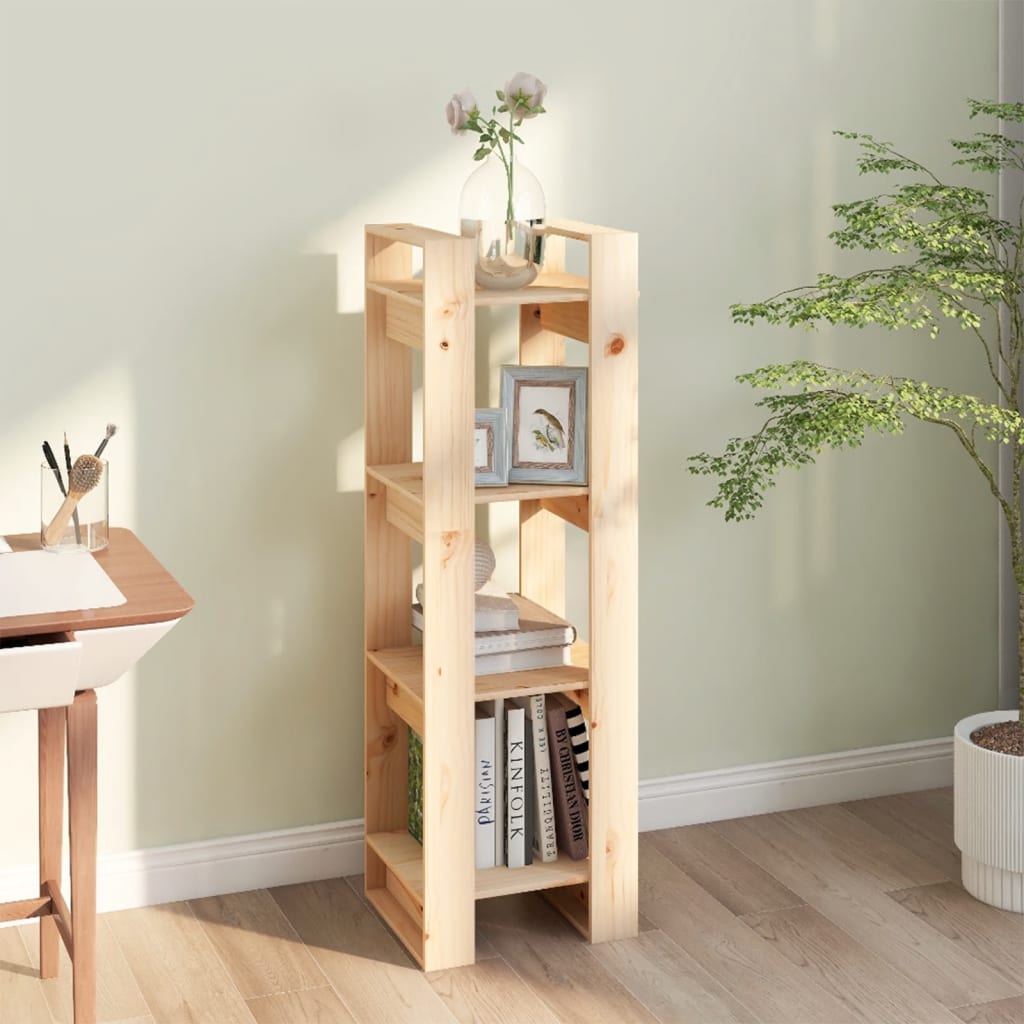 Bokhylle/Romdeler 41X35X125 Cm Heltre Furu