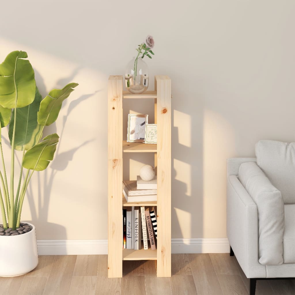 Bokhylle/Romdeler 41X35X125 Cm Heltre Furu
