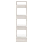 Bokhylle/Romdeler Hvit 41X35X125 Cm Heltre Furu